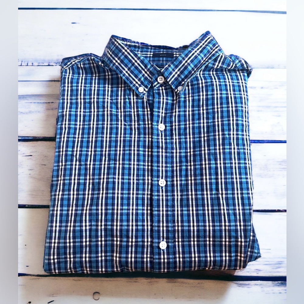 Men’s RYE Slim Fit Short Sleeve Button Down Shirt size XL